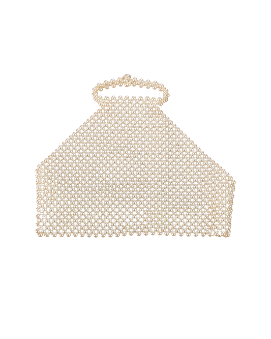 Athena Pearl Turtleneck Bralette – cream bralette, studio shot