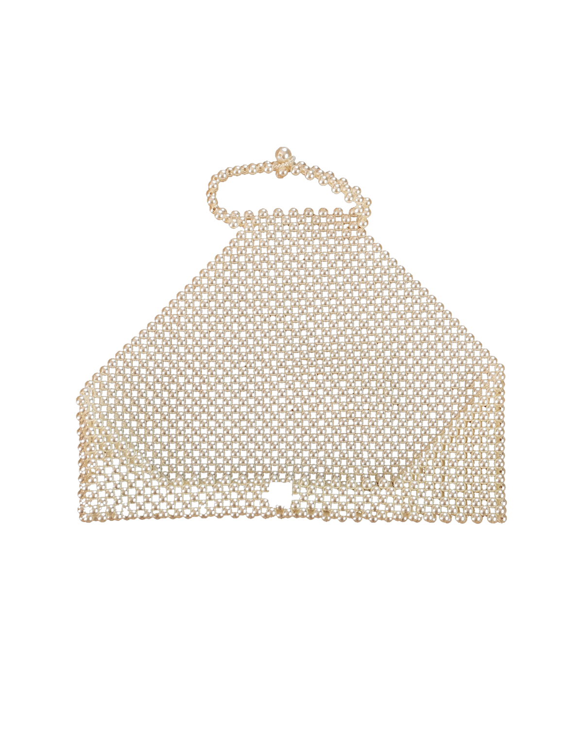 Athena Pearl Turtleneck Bralette – cream bralette, studio shot