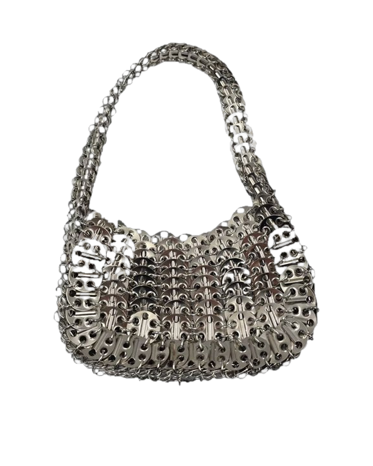 Eris Mini – polished steel bag, studio shot