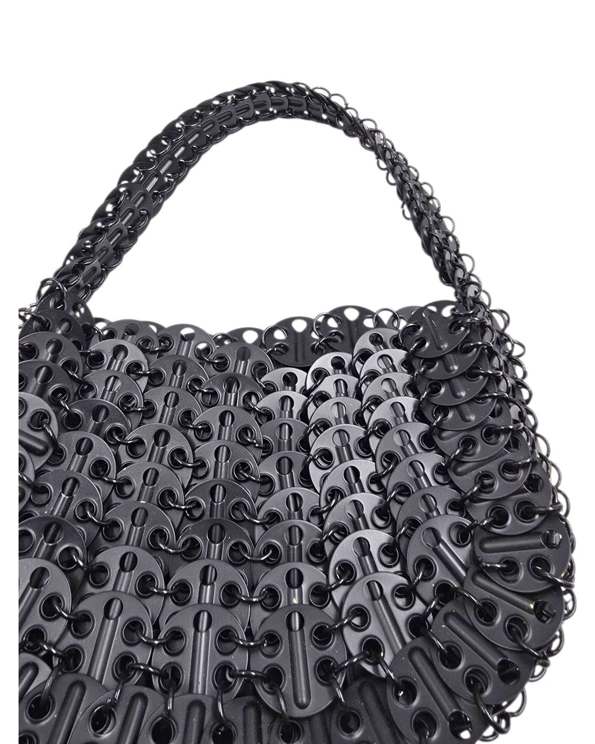 Eris Mini – polished steel bag, detail shot