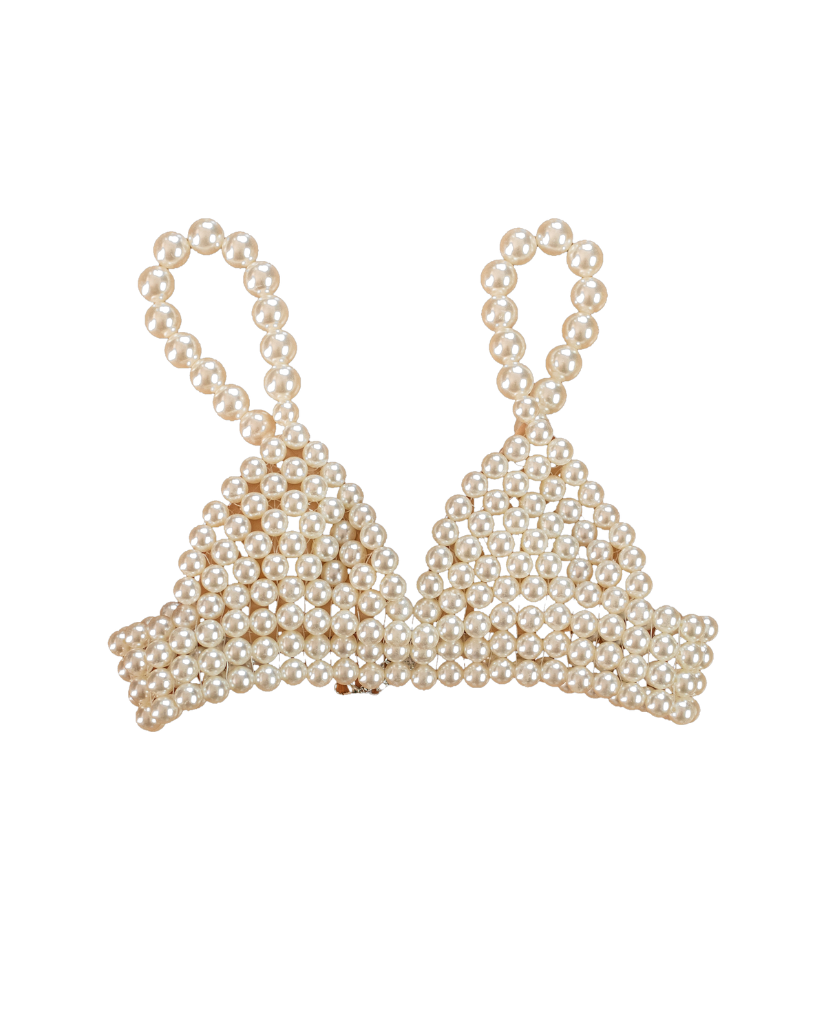 Hera Pearl Bralette – cream bralette, studio shot