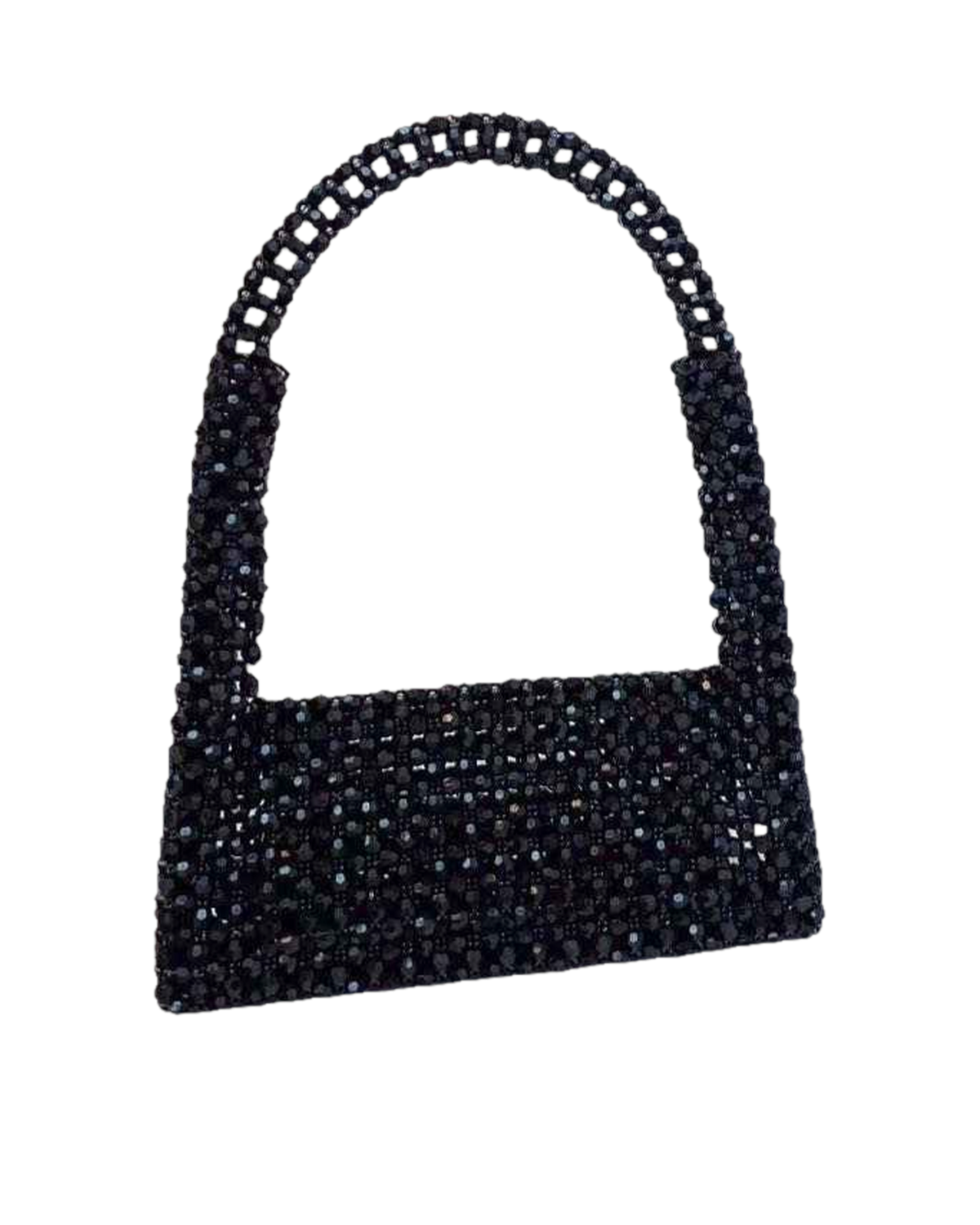 Noir – acrylic baguette bag, studio shot