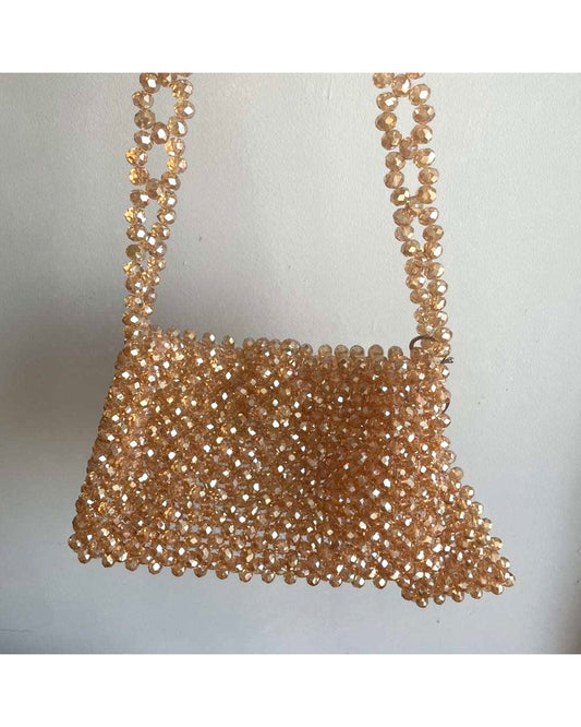 Nyra – glass crystal bag, studio shot