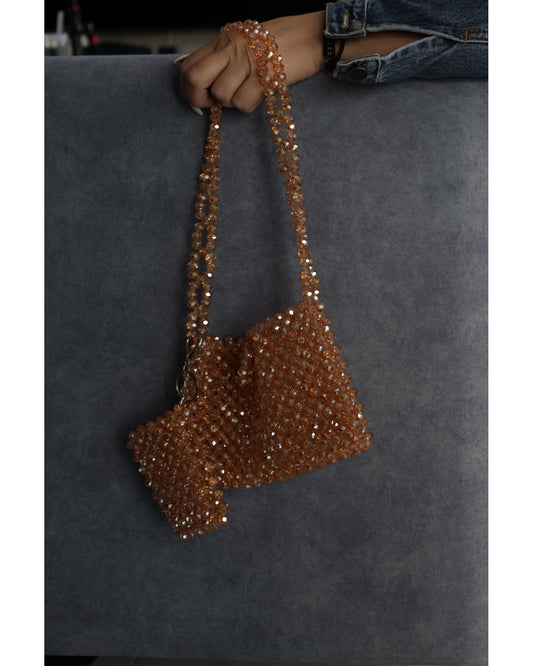 Nyra Mini – glass crystal bag, lifestyle shot