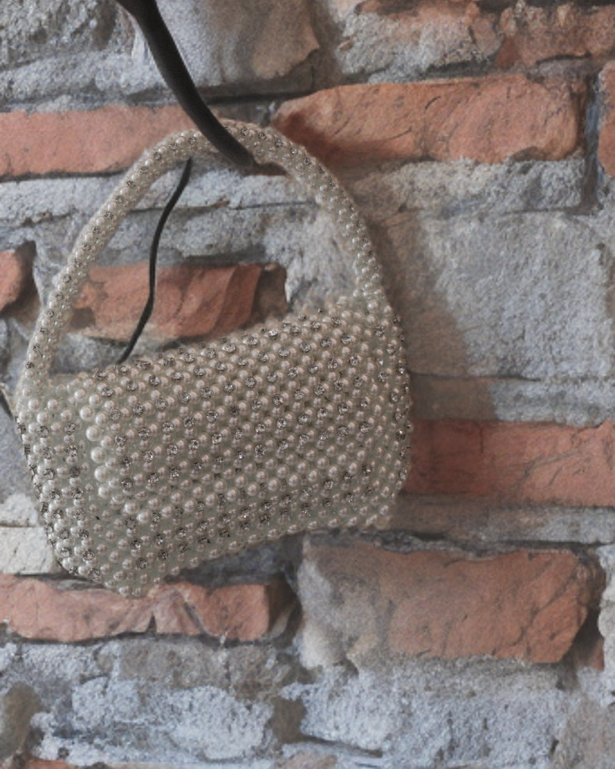 Diana – faux pearl bag, lifestyle shot