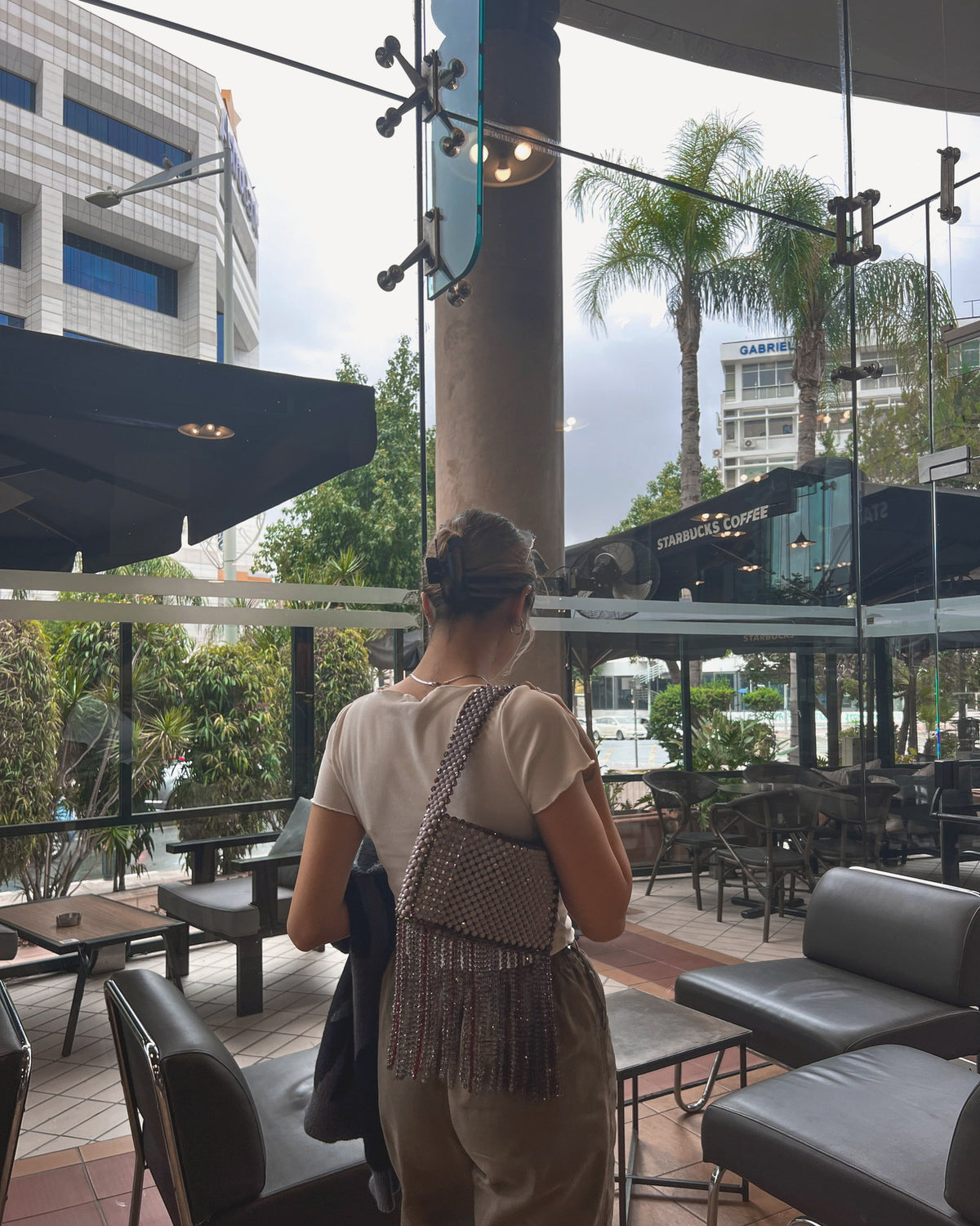 Shadow Elysia – acrylic baguette bag, lifestyle shot
