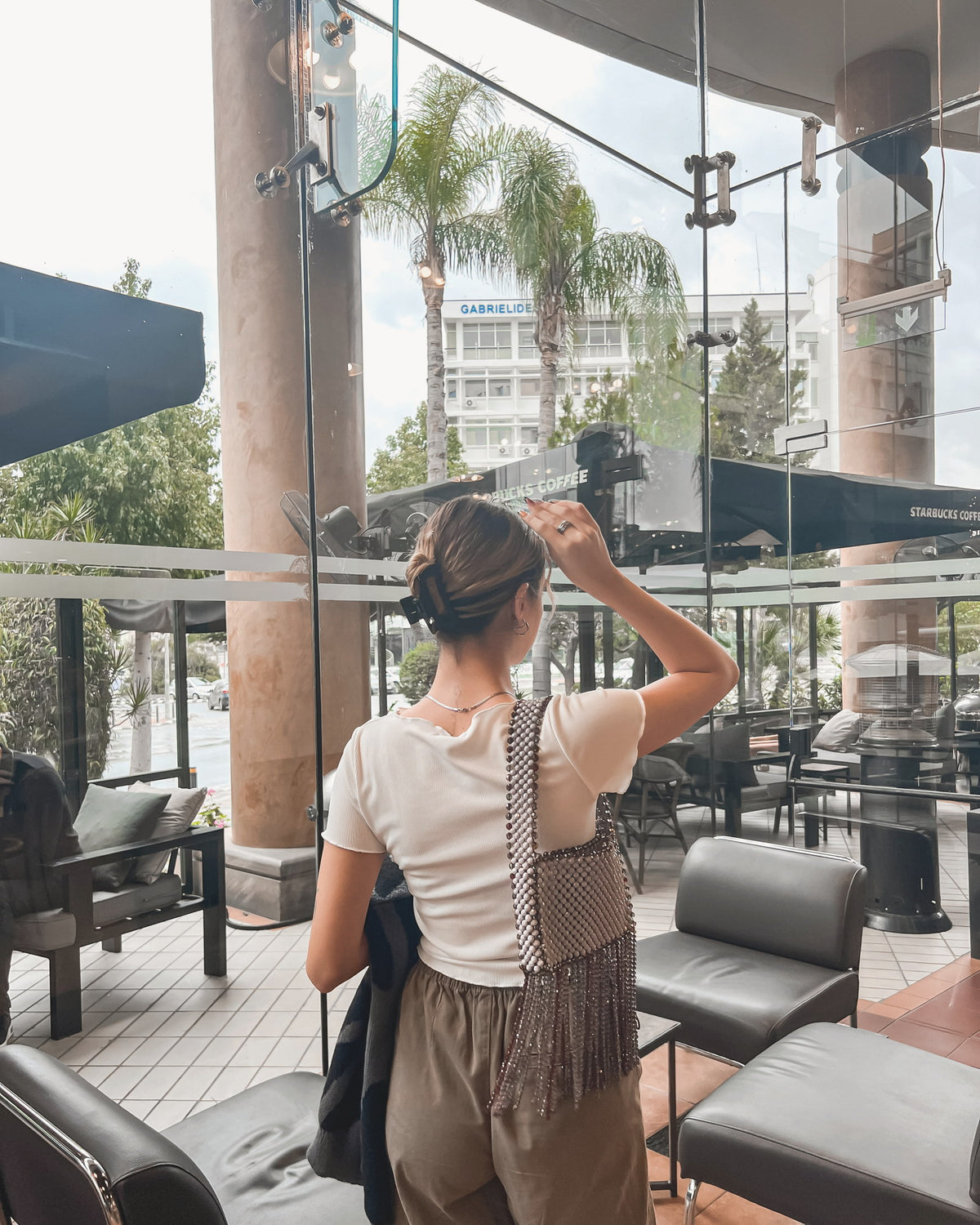 Shadow Elysia – acrylic baguette bag, lifestyle shot
