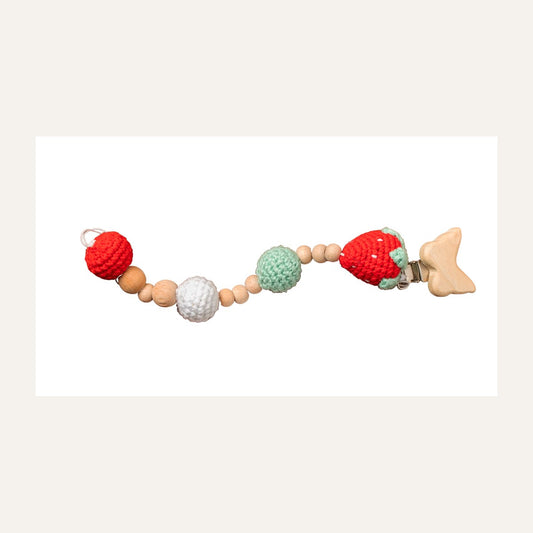 Strawberry Pacifier Clip