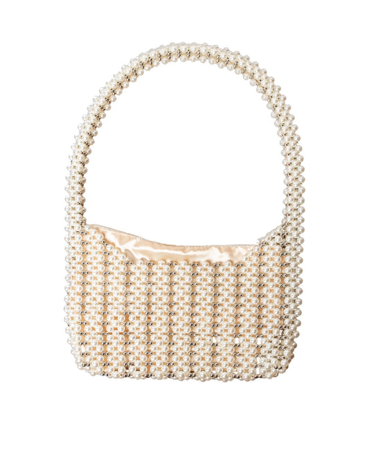 Velora – faux pearl shoulder bag, studio shot